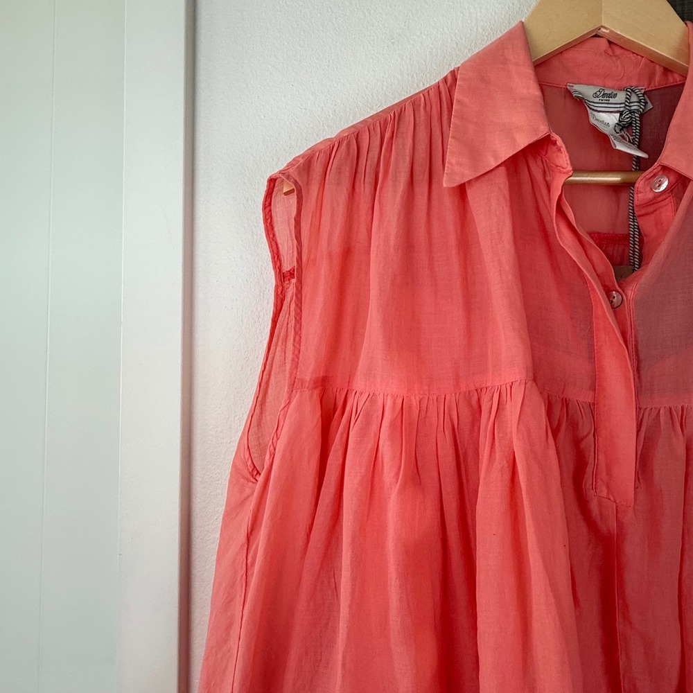 Devotion TWINS Coral Ruffled Midi Dress - Picture 4 of 14